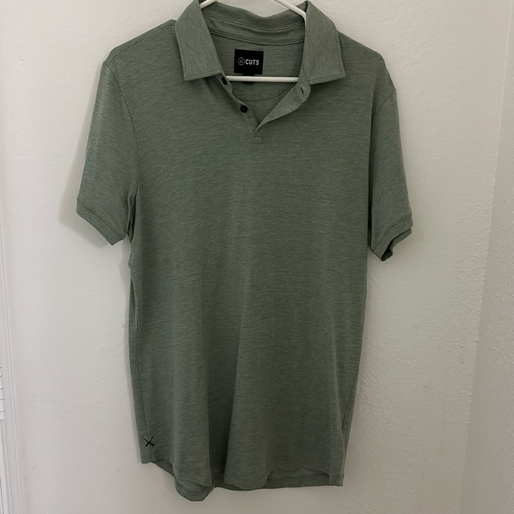 Cuts polo COZ heather agave (large)